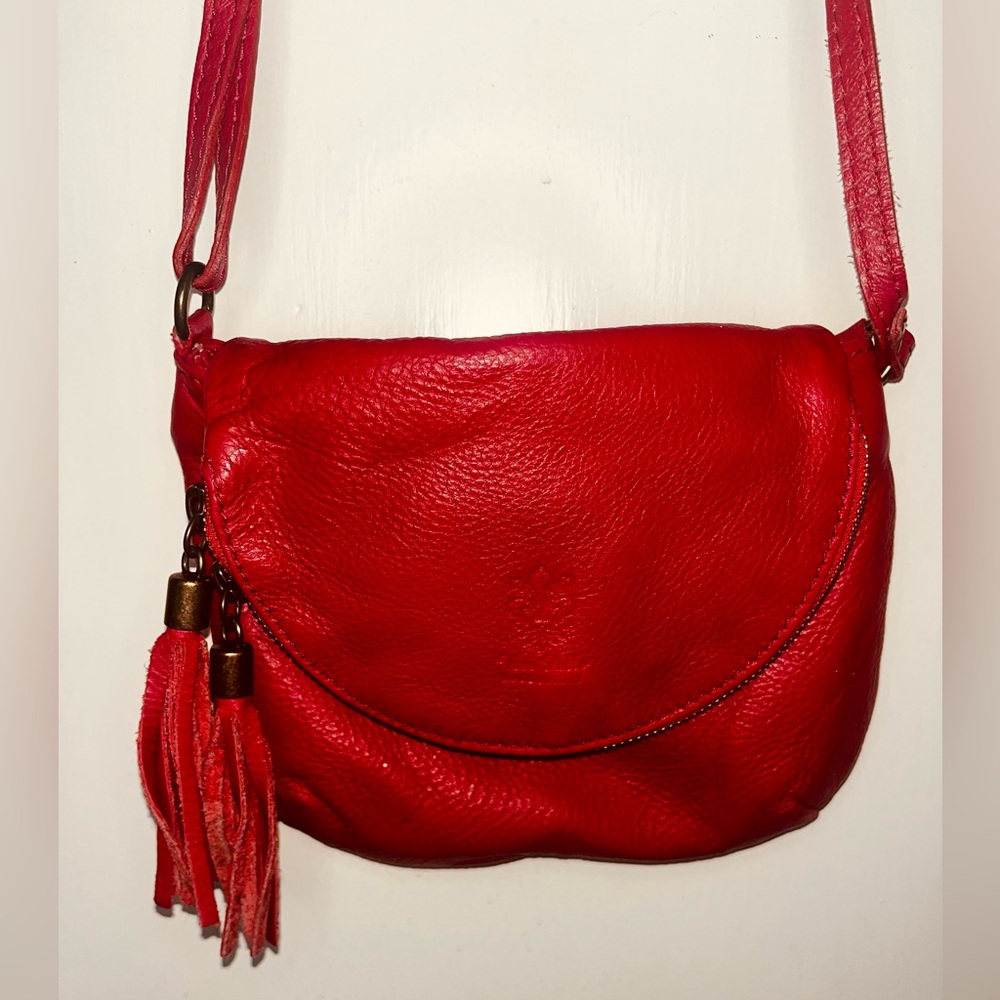 Vera Pelle Red Crossbody